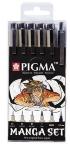 PIGMA MANGA SET 6 BLACK NEW